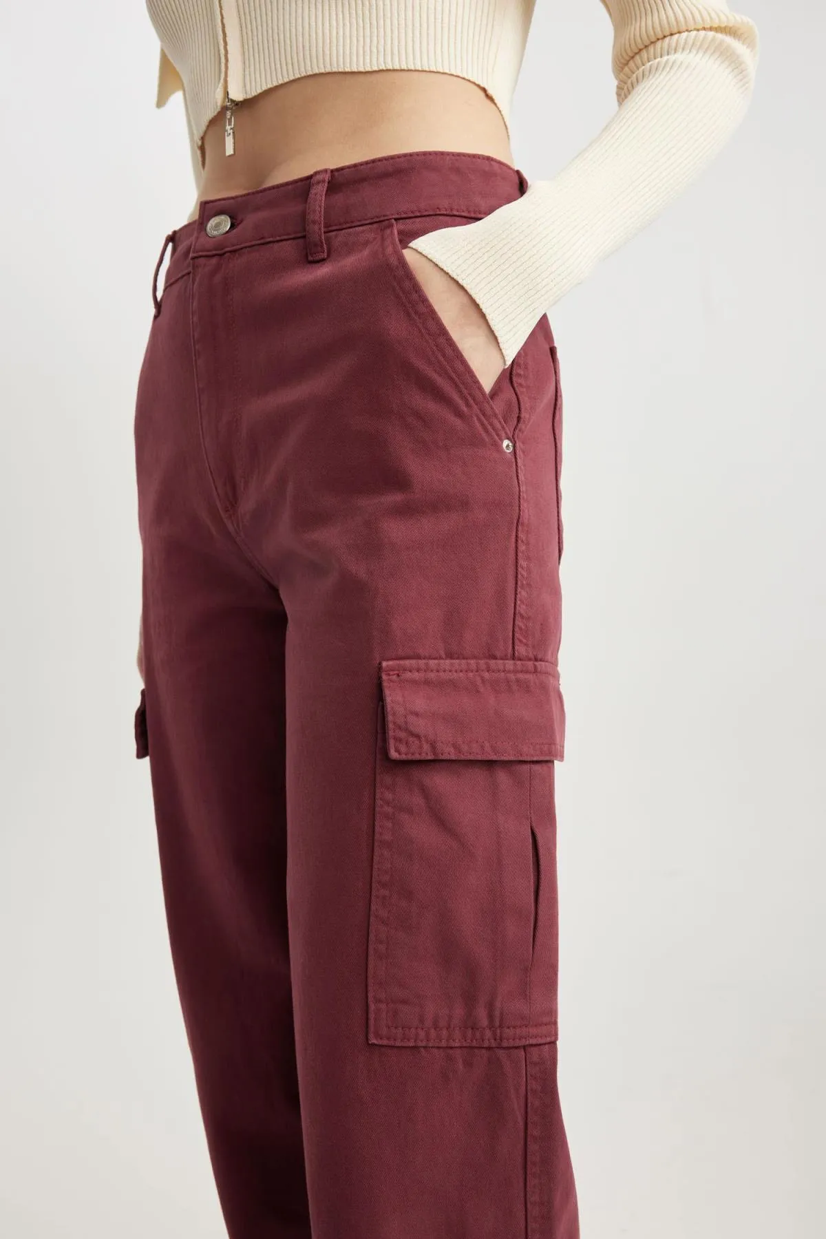 DeFacto  Coole Cargo-Gabardine-Hose mit weitem Bein