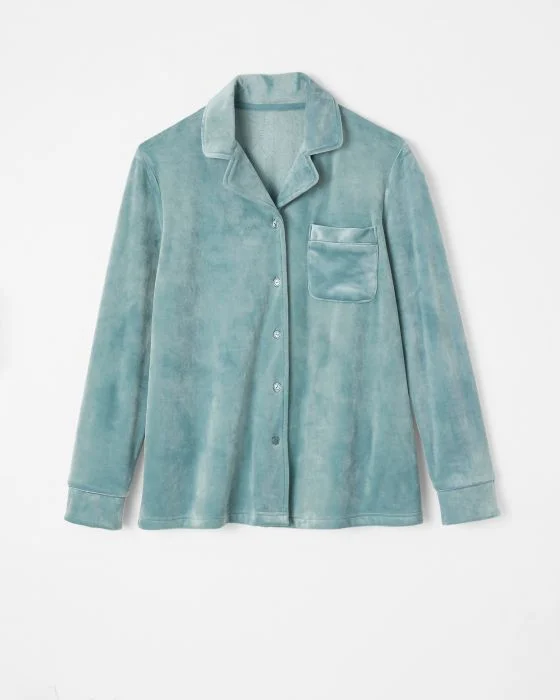 Pyjama boutonné en velours doux Thermolactyl