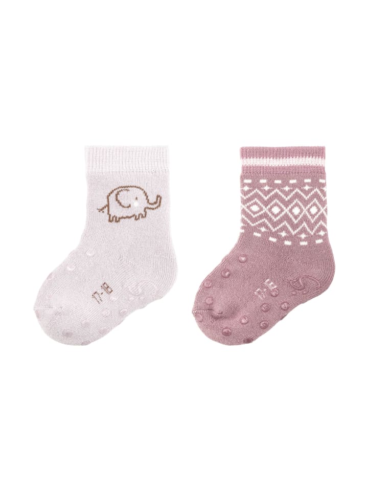 Sterntaler ABS Krabbelsocken 2er-Pack Elefant in helllila günstig kaufen