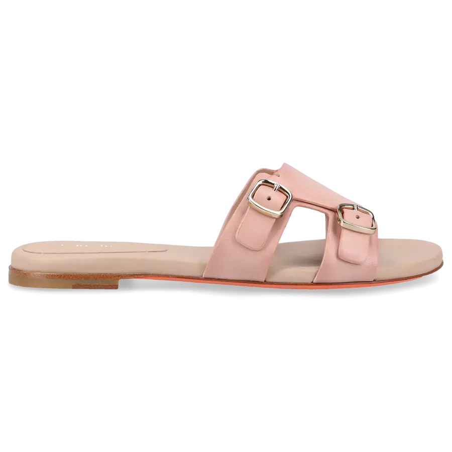 Santoni - Pantoletten 70071 Kalbsleder - pink