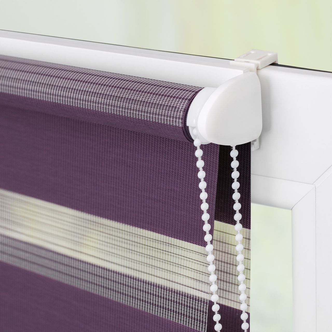 Lichtblick Duo-Rollo Klemmfix, ohne Bohren - Brombeer, 100 cm x 150 cm (B x L)