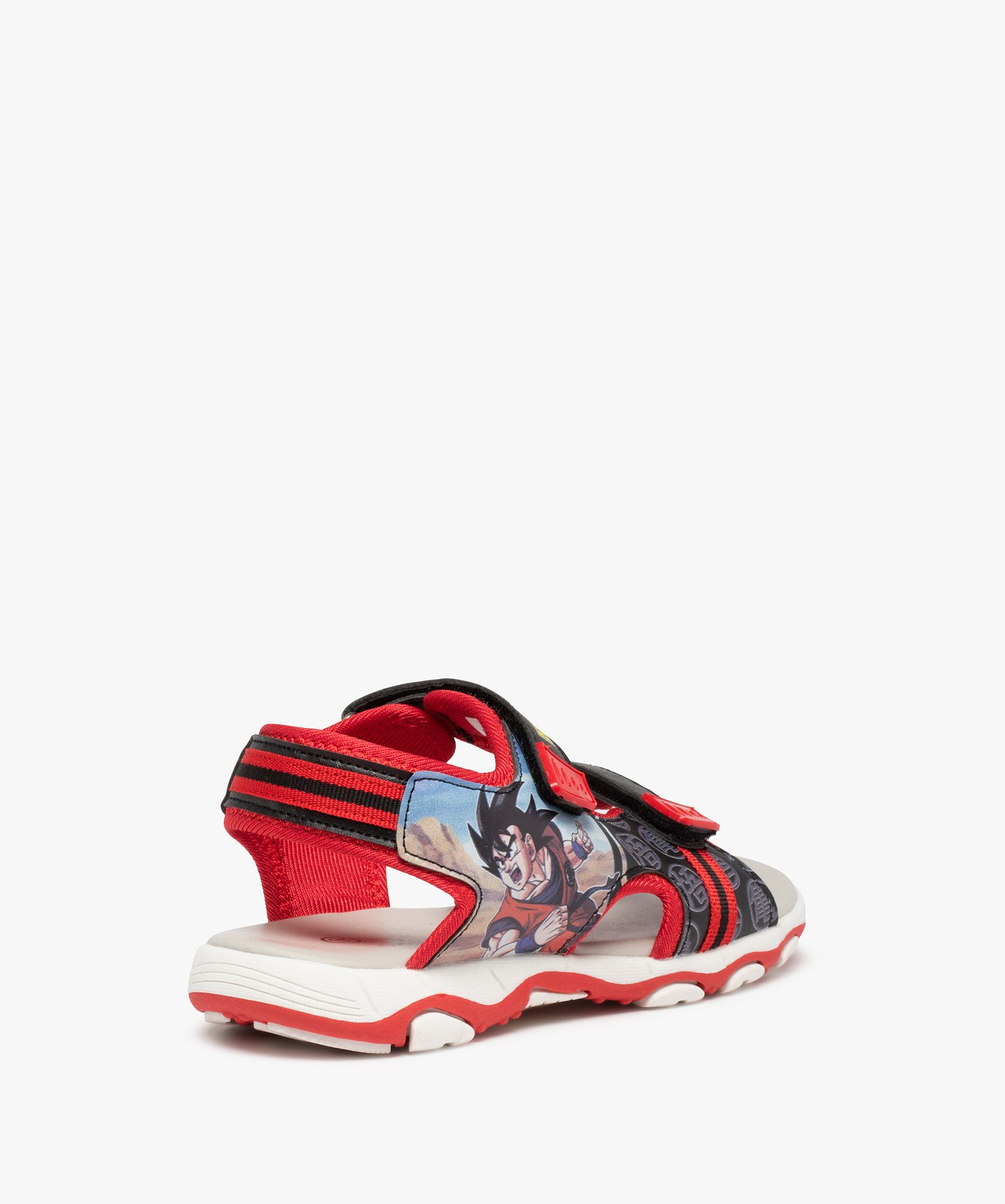Sandales Garçon imprimées à scratchs – Dragon Ball Z rouge | GEMO