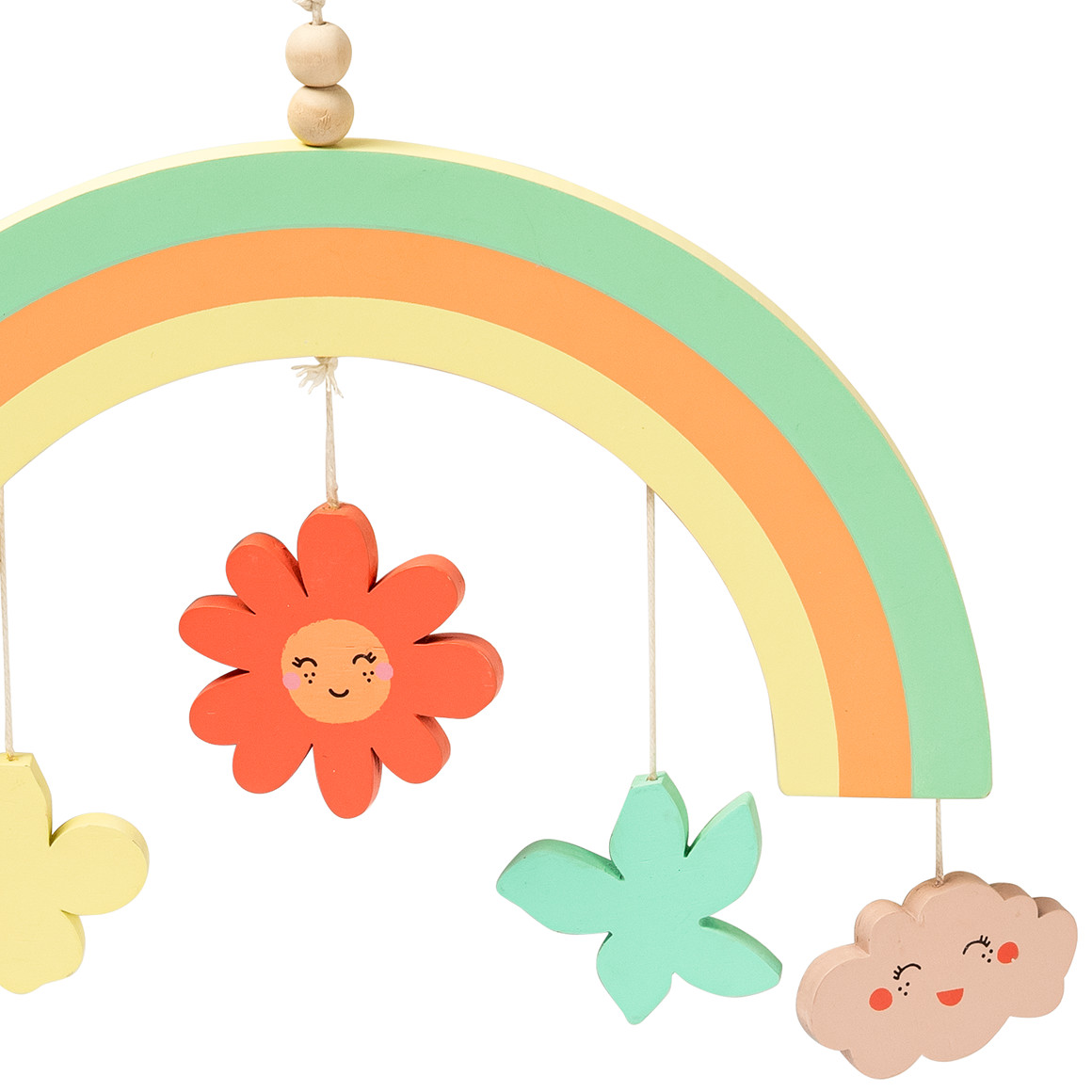 Deko-Hänger Regenbogen mit 5 Anhängern