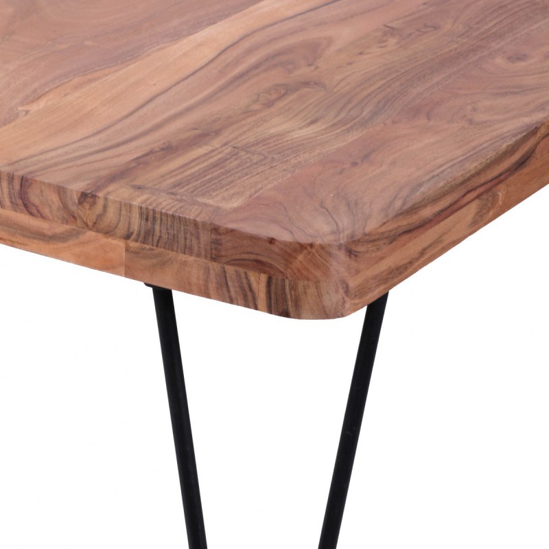 Wohnling Massivholz Akazie Couchtisch 115 x 60 x 40 cm