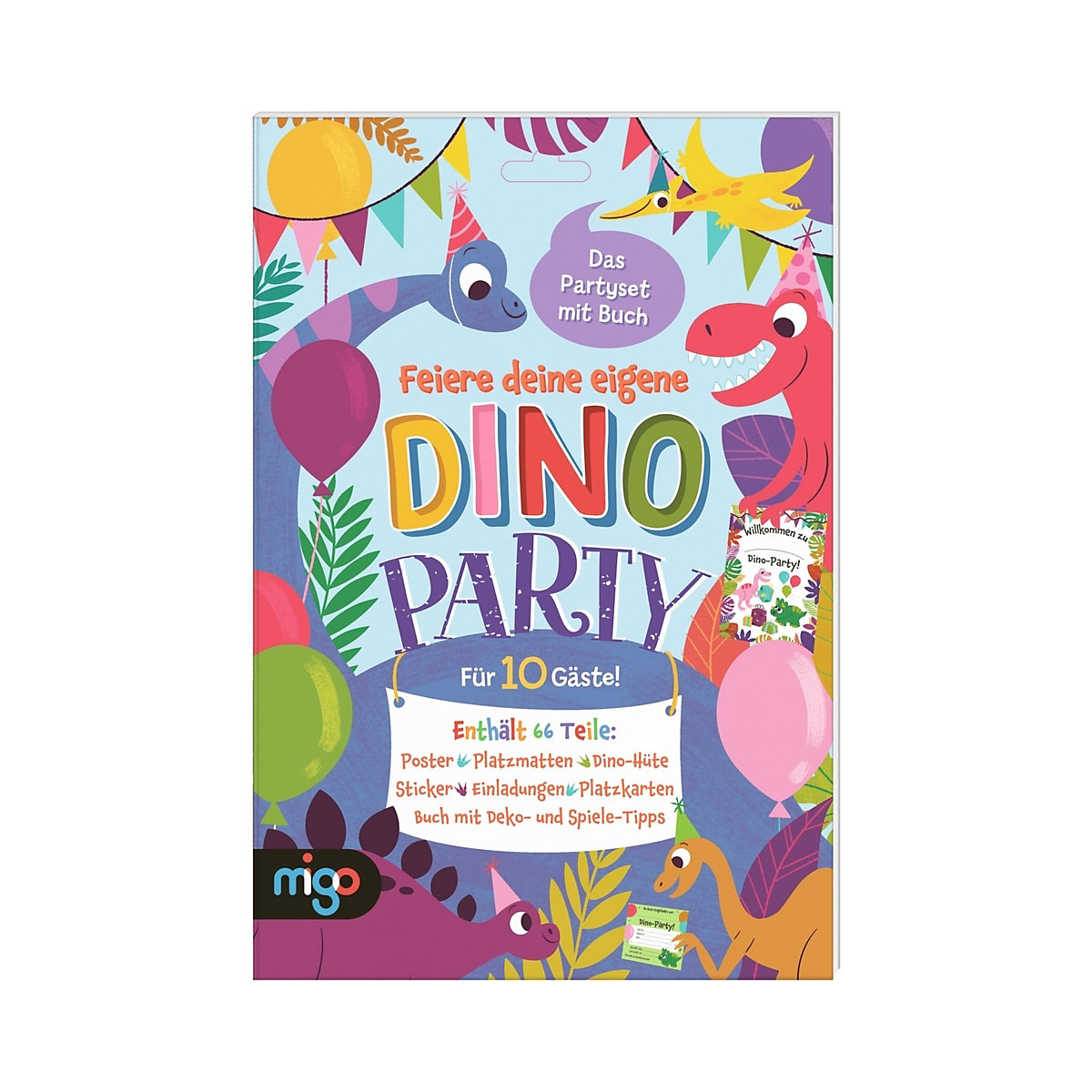 Feiere deine eigene Dino-Party, 66-tlg.