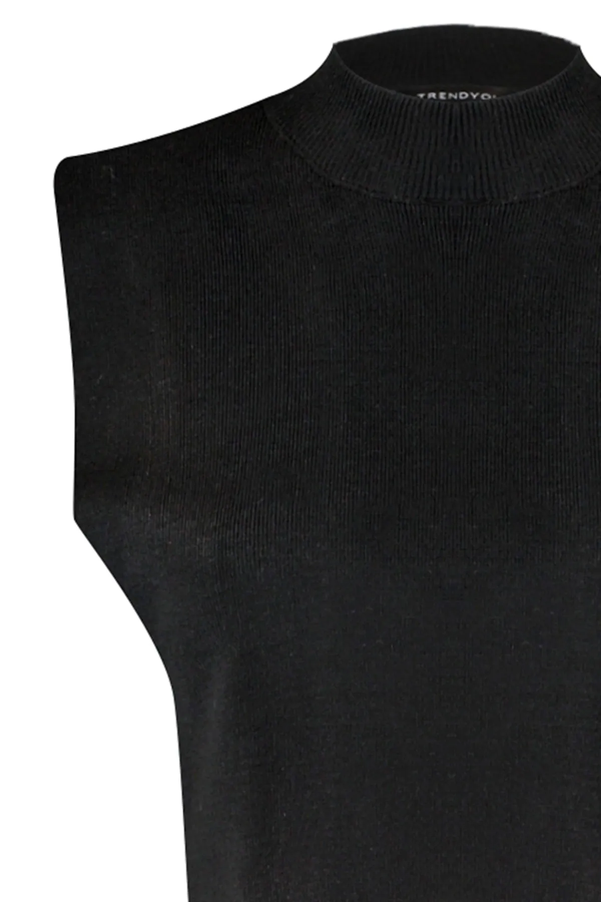 Trendyol Collection  Strickweste - Schwarz - Regular Fit