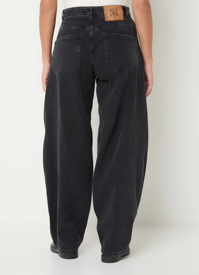 Max & Co  Samba high waist wide leg jeans in biologische katoenblend