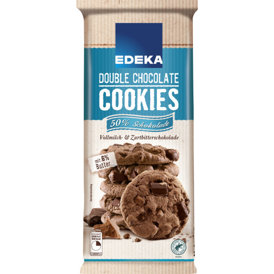EDEKA Double Chocolate Cookies 200G