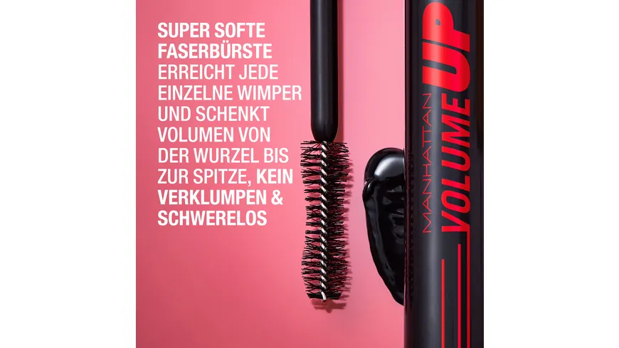 MANHATTAN COSMETICS Volume Up Mascara 8 ml 004 - Pitch Black