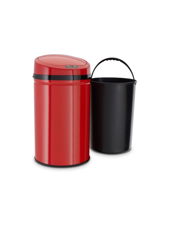 Echtwerk Edelstahl Abfalleimer mit Sensor 30 l in Rot günstig kaufen onesize