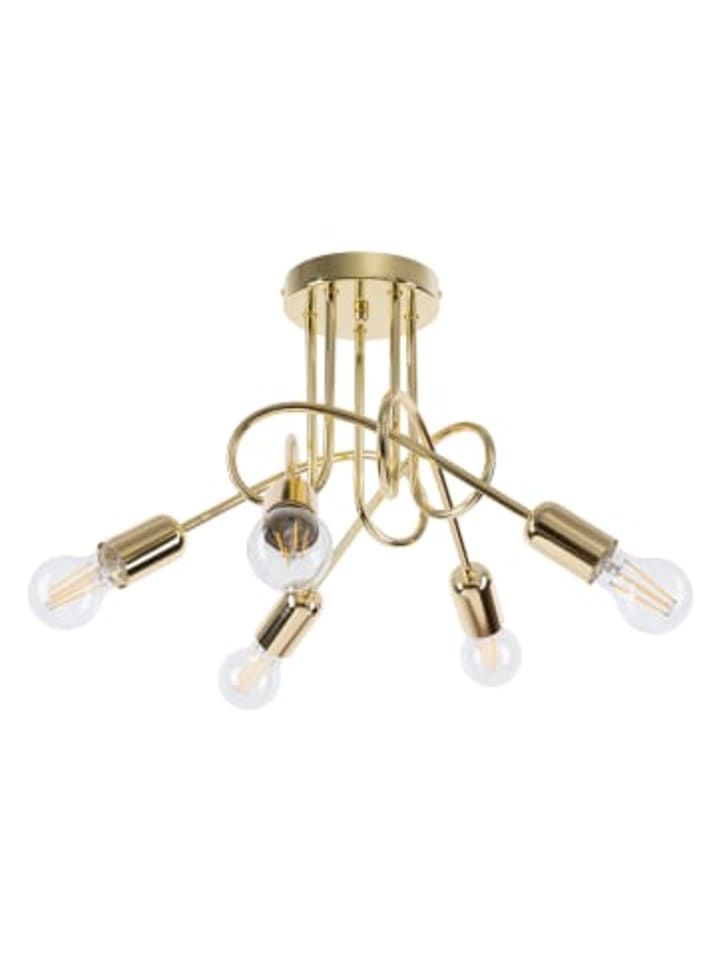 Nice Lamps Kronleuchter KNOT 5 glanzgold H 125 günstig kaufen onesize