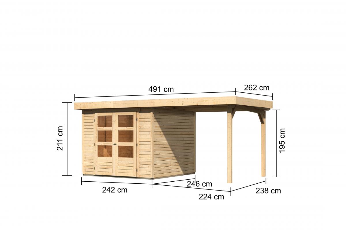 Woodfeeling Gartenhaus Ekenis 3,5