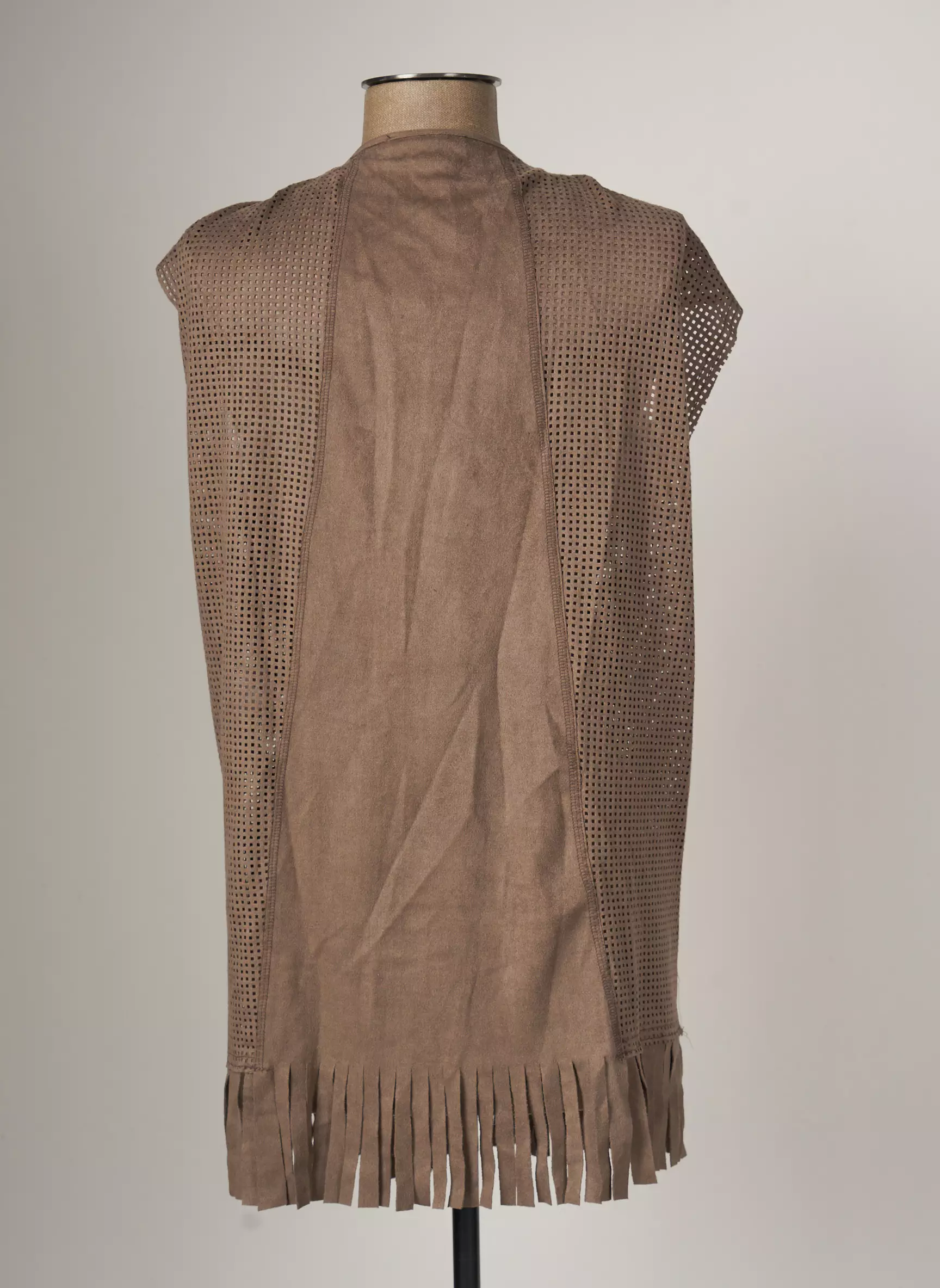 Areline Gilets Manches Courtes Femme couleur marron
