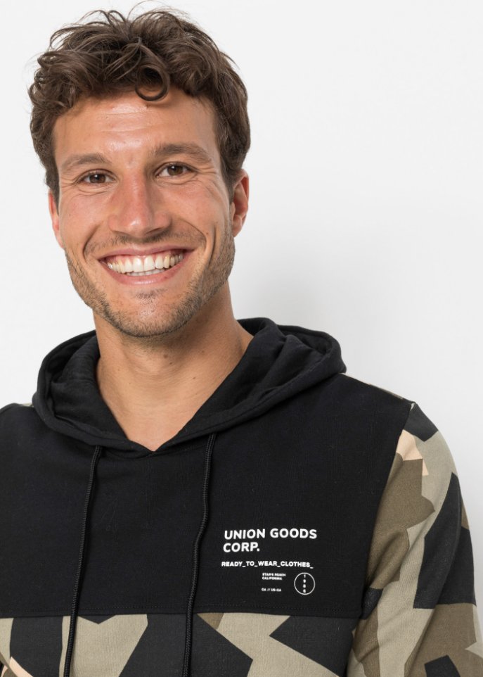 Kapuzensweatshirt mit recyceltem Polyester