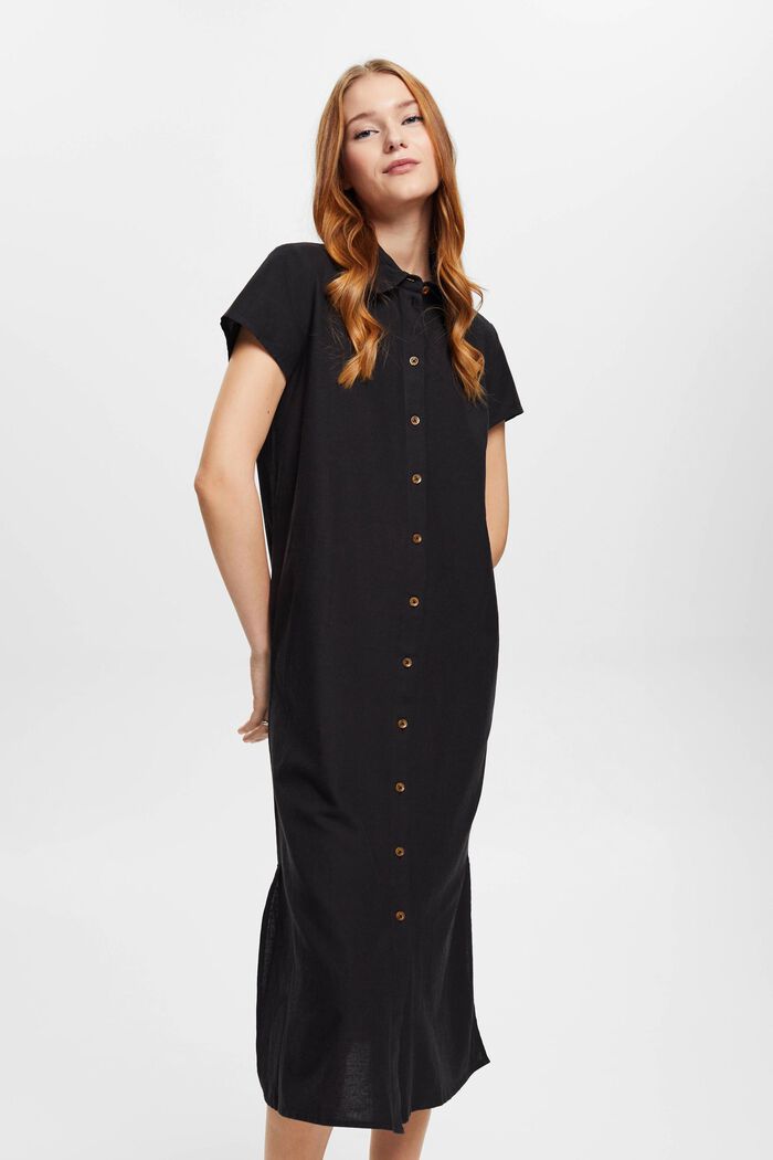 Blusenkleid mit Leinen
