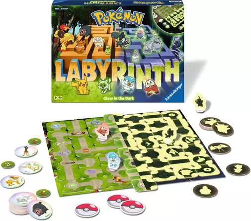 Pokémon Labyrinth Glow in the Dark - Spiel ab 7 Jahren
