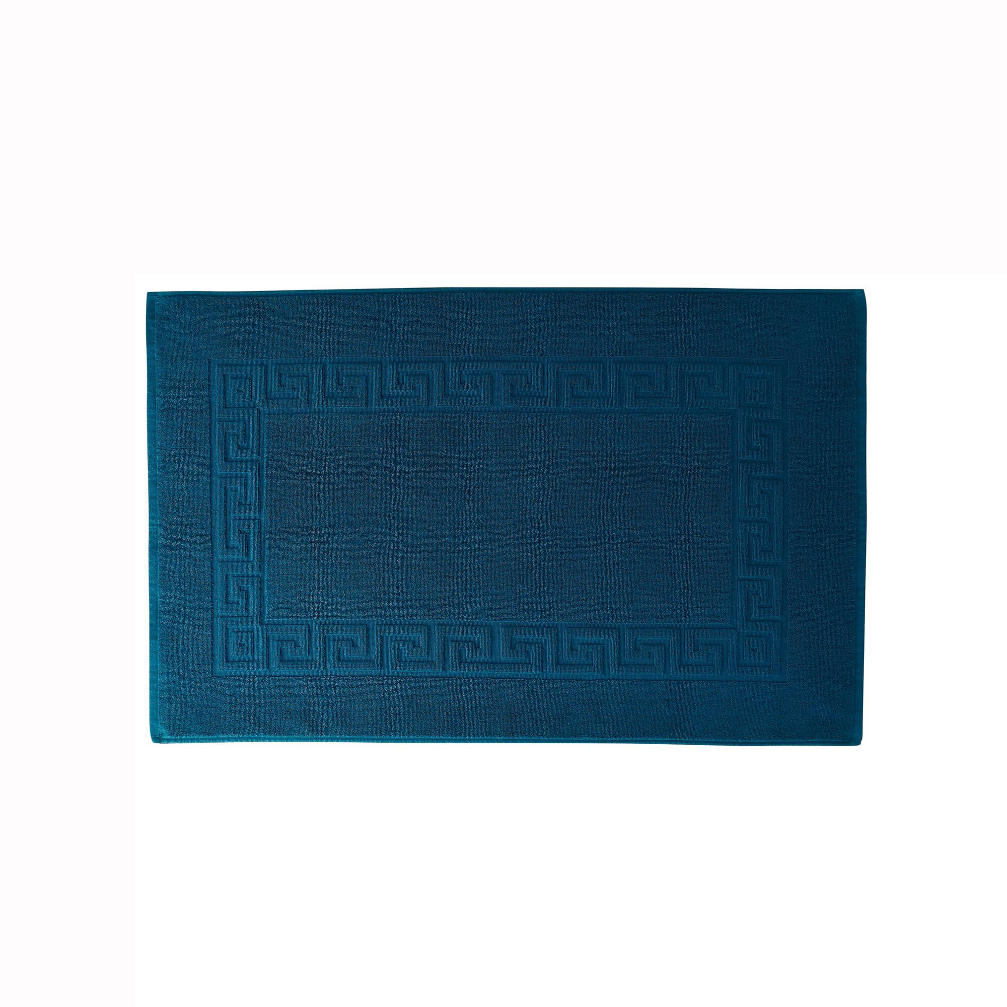 Tapis de bain éponge liteau motif frise grecque