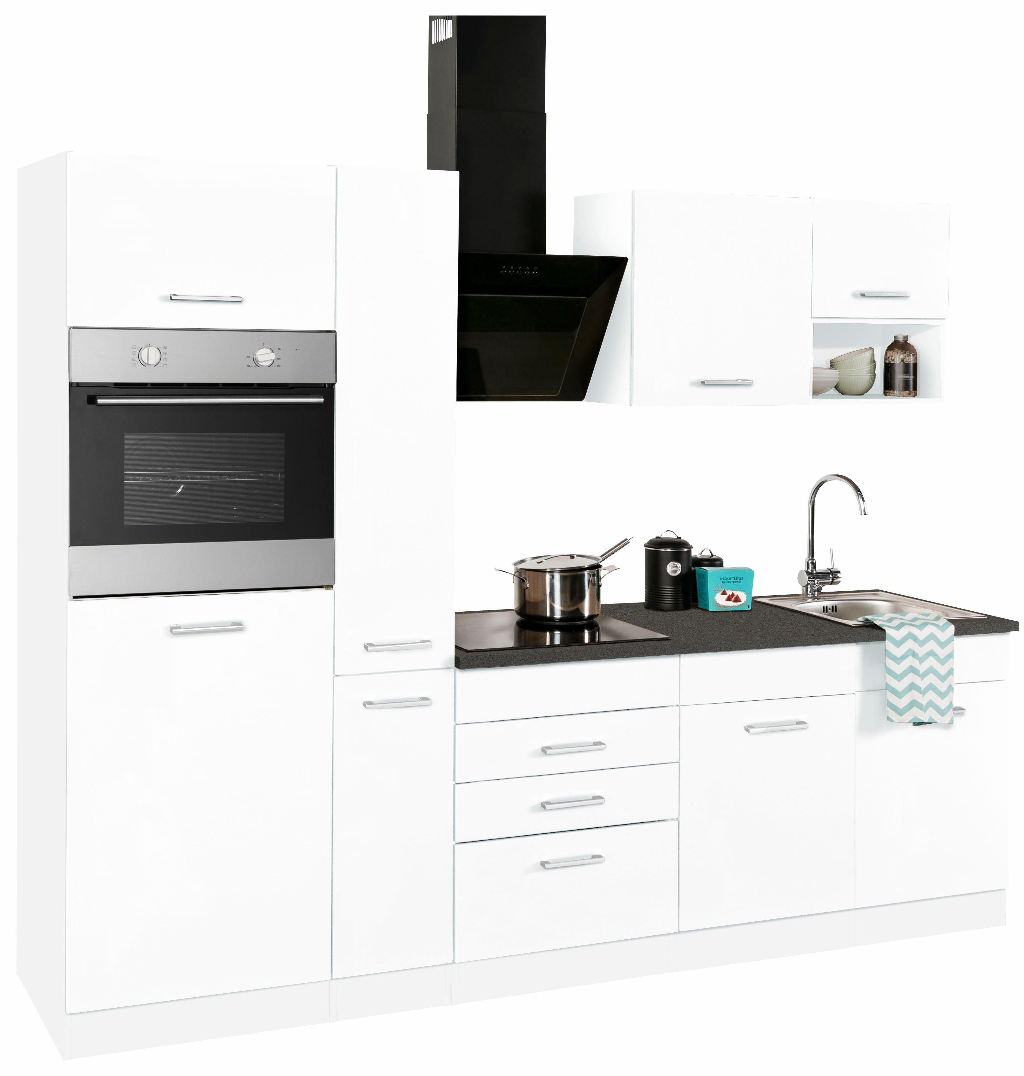 HELD MÖBEL Küchenzeile Haiti, mit E-Geräten, Breite 250 cm