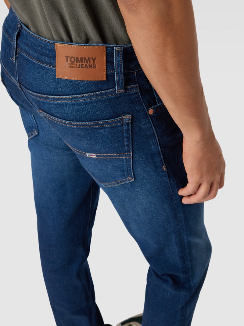 Slim Fit Jeans im 5-Pocket-Design Modell 'AUSTIN' in dunkelblau