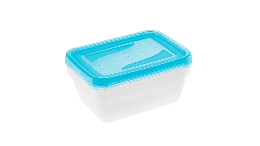keeeper Frischhaltedosen Set Fredo Fresh 3-tlg. 1,25l fresh-blue transparent