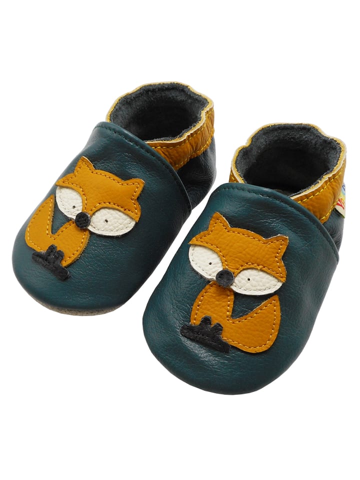 Yalion Leder-Krabbelschuhe 