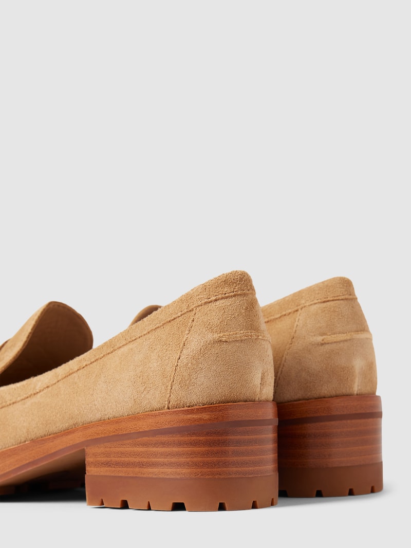 Penny-Loafer mit Label-Detail Modell 'WREN' in beige