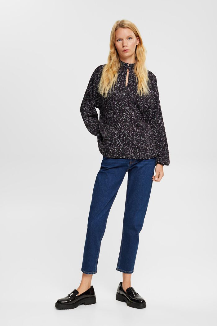 Gemusterte Bluse