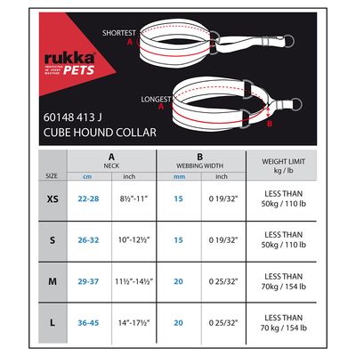 Rukka® Cube Halsband, schwarz