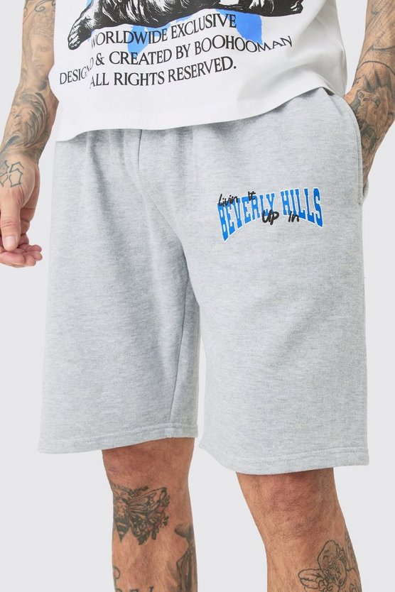 Tall lockere Jersey-Shorts