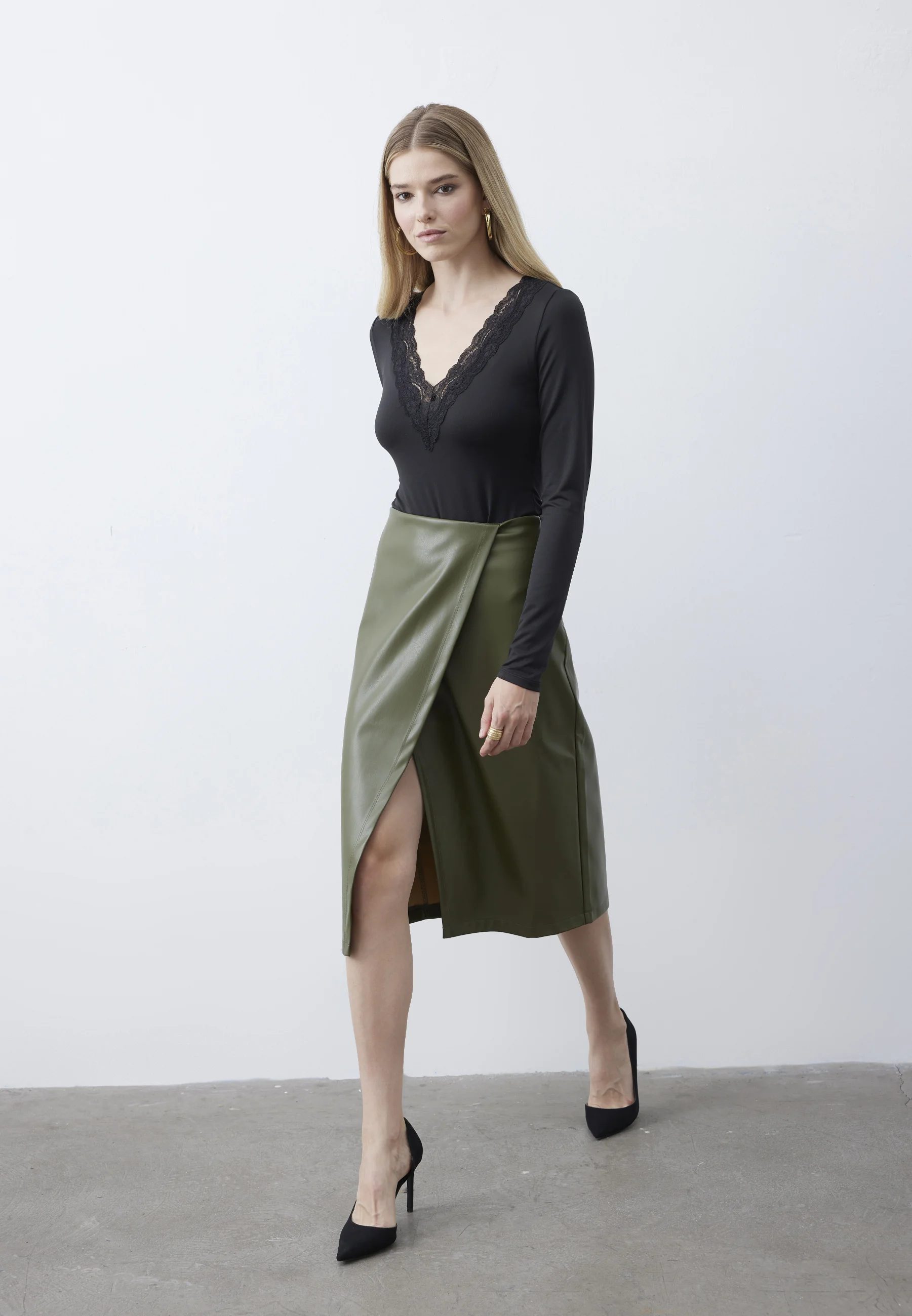Falda cruzada de Anna Field