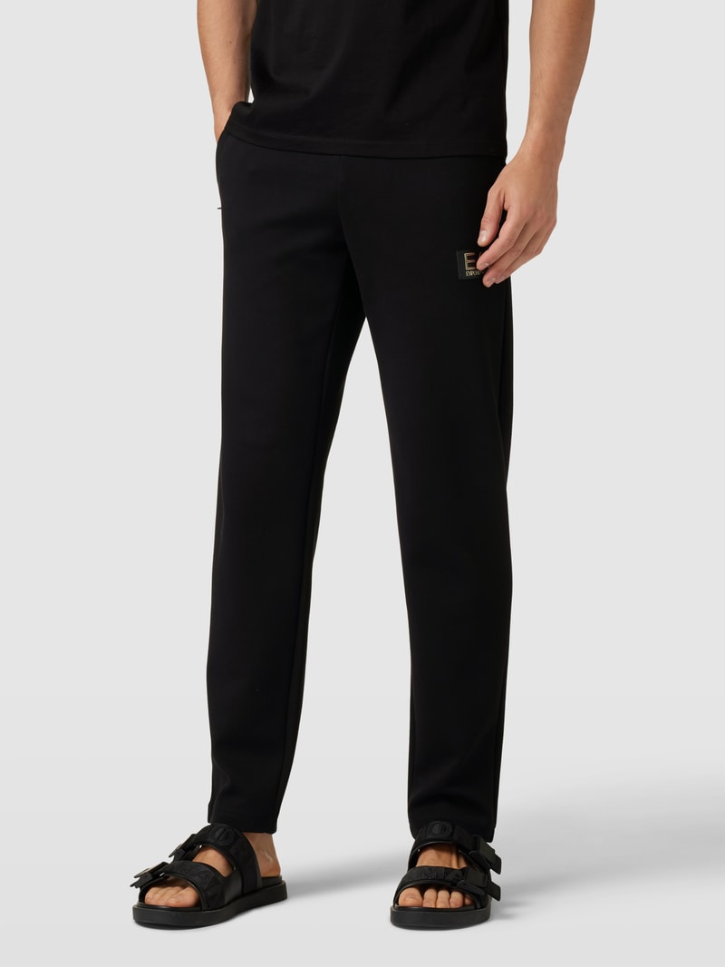 Sweatpants mit Tunnelzug in schwarz