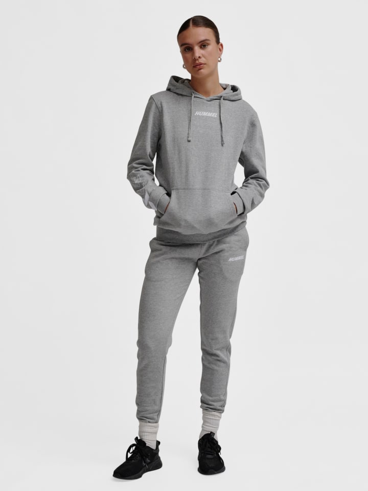 Hummel Hummel Verstellbare Taille Kapuzenpullover Hmlelemental Herren in GREY MELANGE günstig kaufen