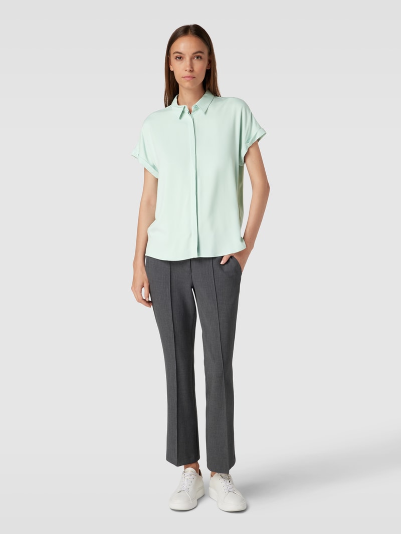Bluse aus Viskose mit verdeckter Knopfleiste Modell 'ZONJAA' in mint