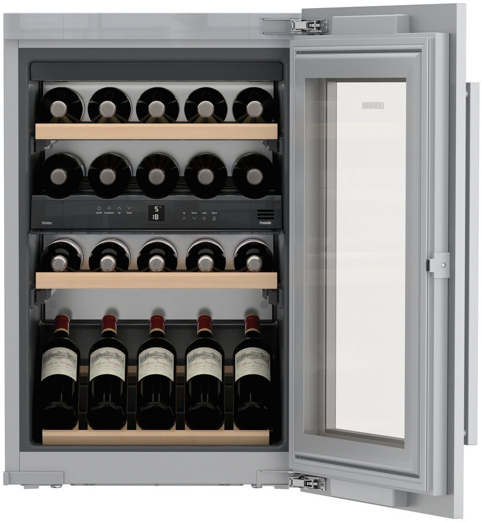 Liebherr Einbauweintemperierschrank EWTdf 1653 Vinidor, für 30 Standardflaschen á 0,75l,FreshAir-Aktivkohlefilter, Kindersicherung