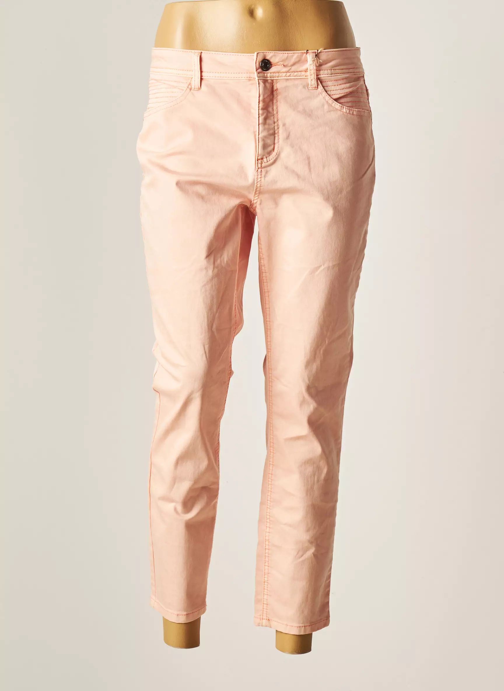 Street One Pantalons Slim Femme couleur rose