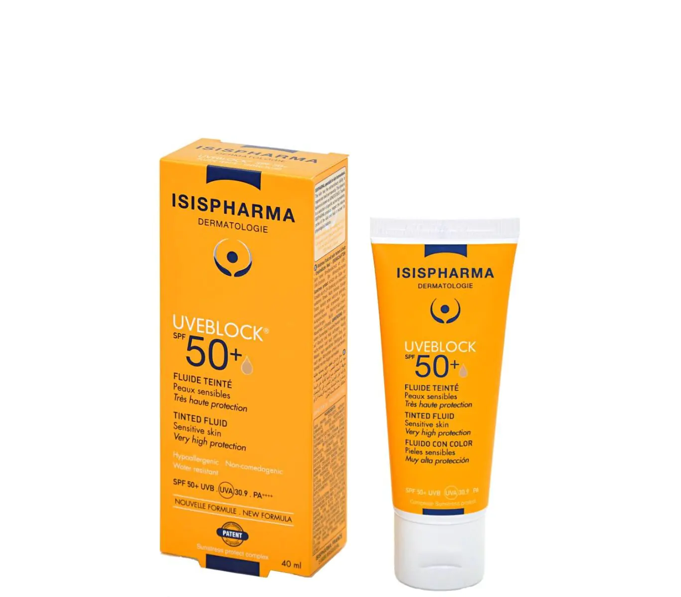 Isispharma Uveblock UVA/UVB SPF50+ - Vloeistof met kleurfilter