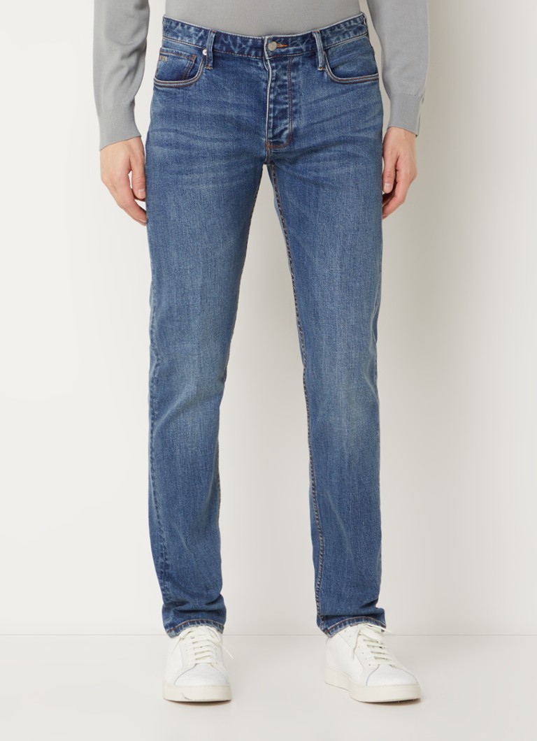 Jeansy Emporio Armani slim-fit, średnie pranie