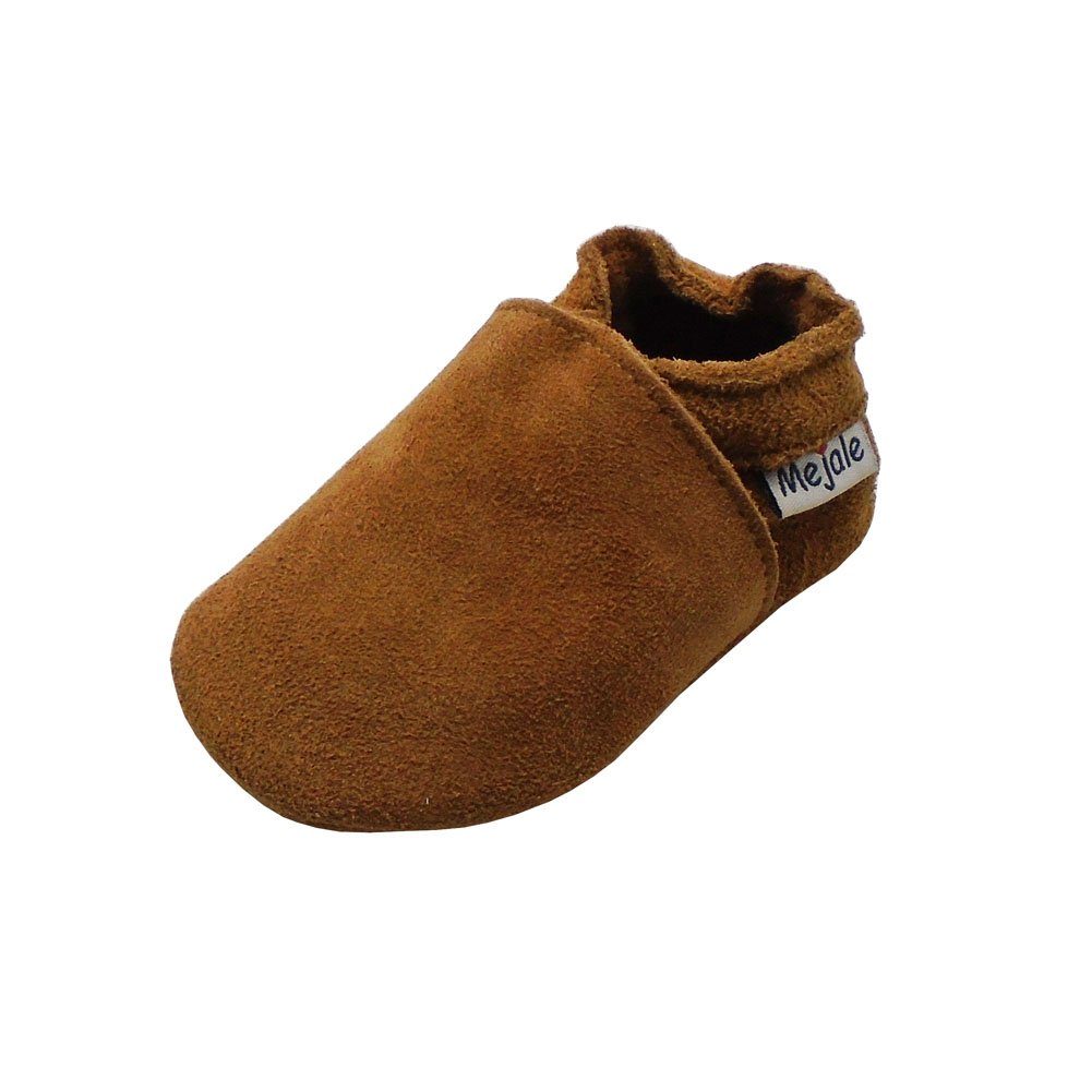 Yalion Weiche Leder Krabbelschuhe Baby Lauflernschuhe Lederpuschen Lauflernschuh Rutschfest