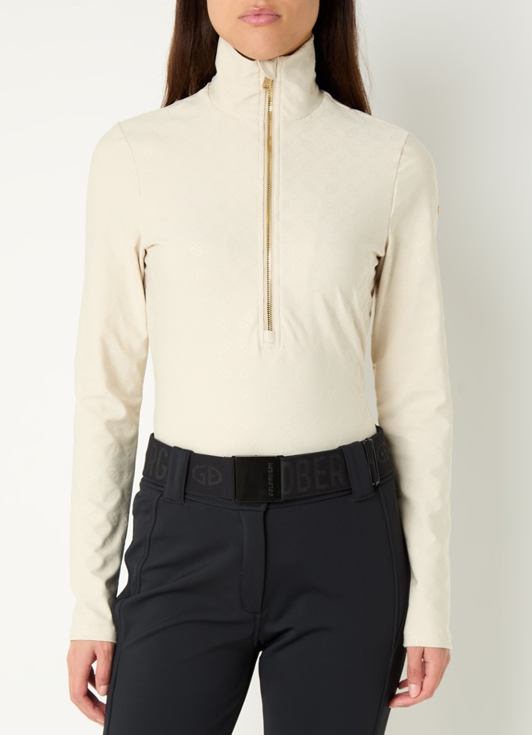 Pullover da sci Goldbergh Icon con logo stampato e colletto