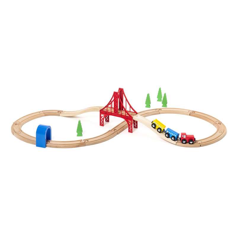Circuit de trains 26 pièces Oxybul
