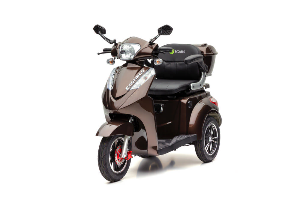 Econelo Elektro Dreiradroller ECONELO S1000 Lithium braun