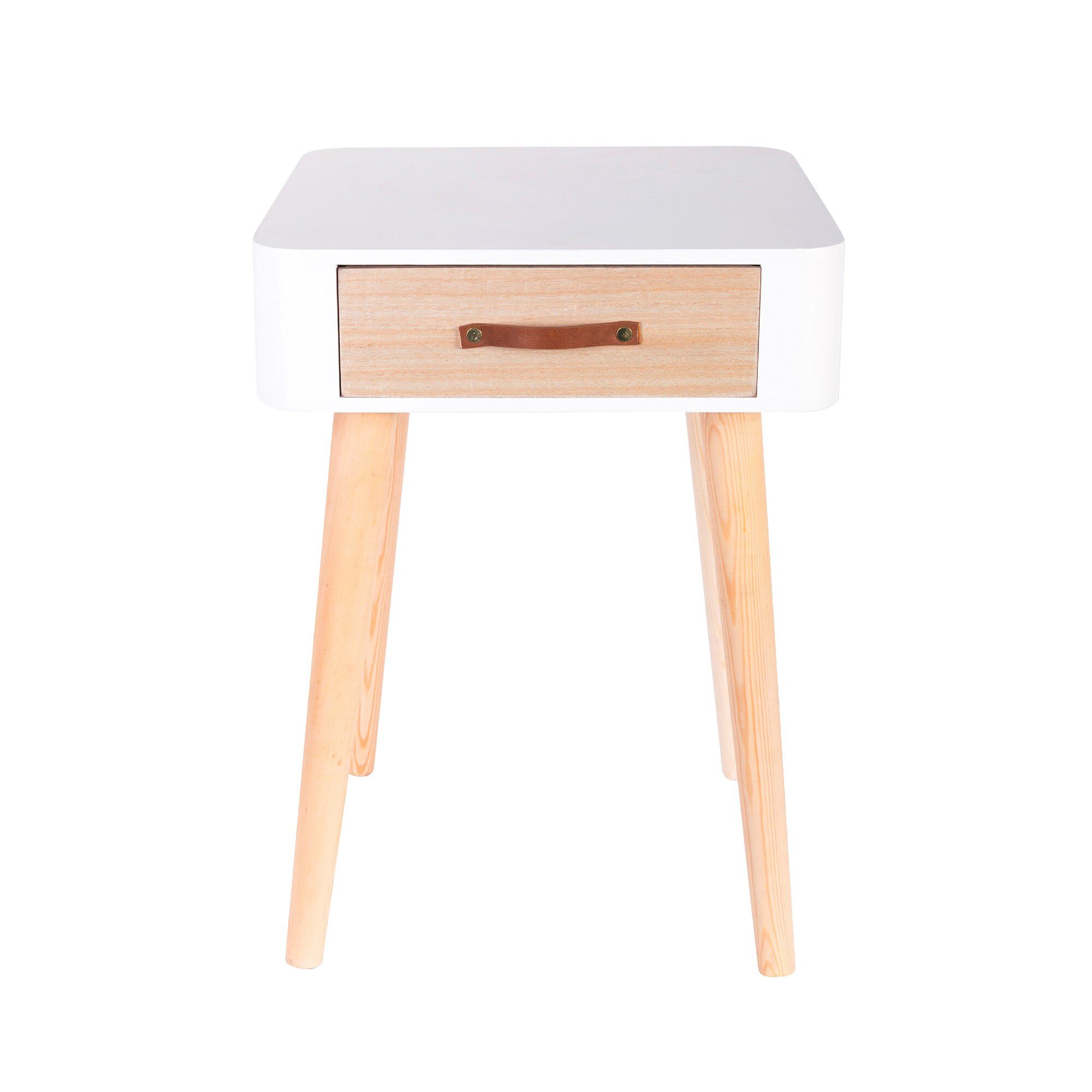 Table de chevet bicolore 1 tiroir