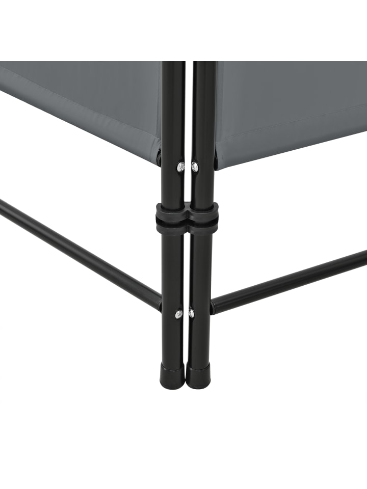 en.casa Raumteiler Saragossa 4-teilig in Grau (H)171cm (B)160cm günstig kaufen onesize