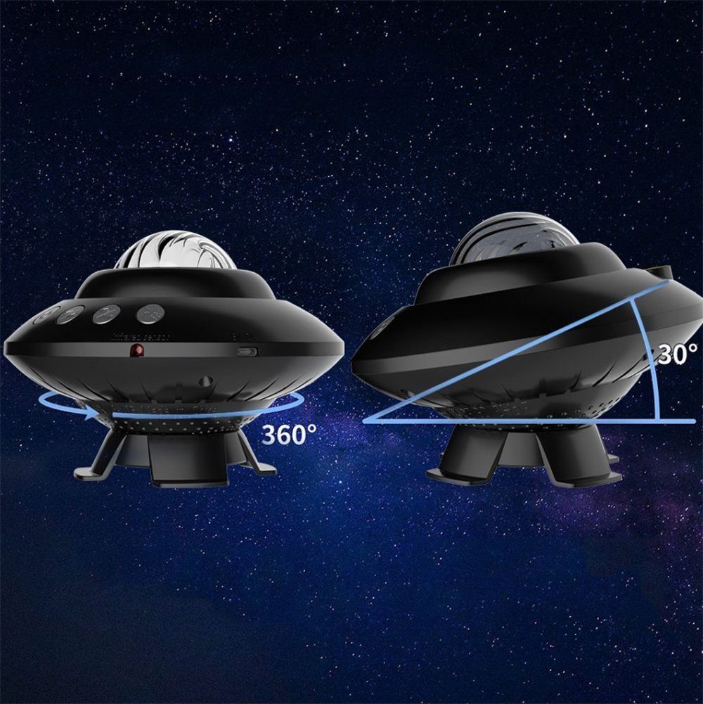 XERSEK LED Sternenhimmel Projektor Kinder Nachtlicht GALAXY Lampe Beamer (Weihnachtsbeleuchtung,Halloween Lichter,mit Fernbedienung, Beleuchtungsmodi,Bluetooth Lautsprecher & Timer Funktion)