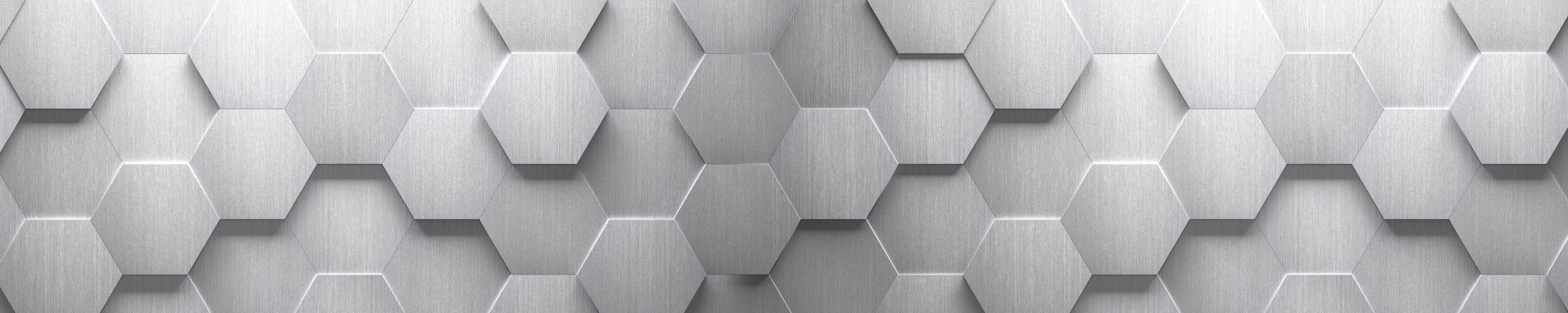 Rodnik Küchenrückwand Wabenmuster, robuste Kunststoff Platte Monolith in PREMIUM Qualität, glänzend