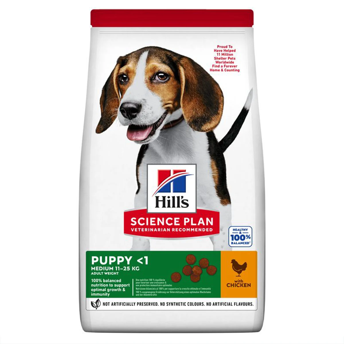 Hill's Science Plan Hund Medium Puppy Huhn 14kg bei ZooRoyal