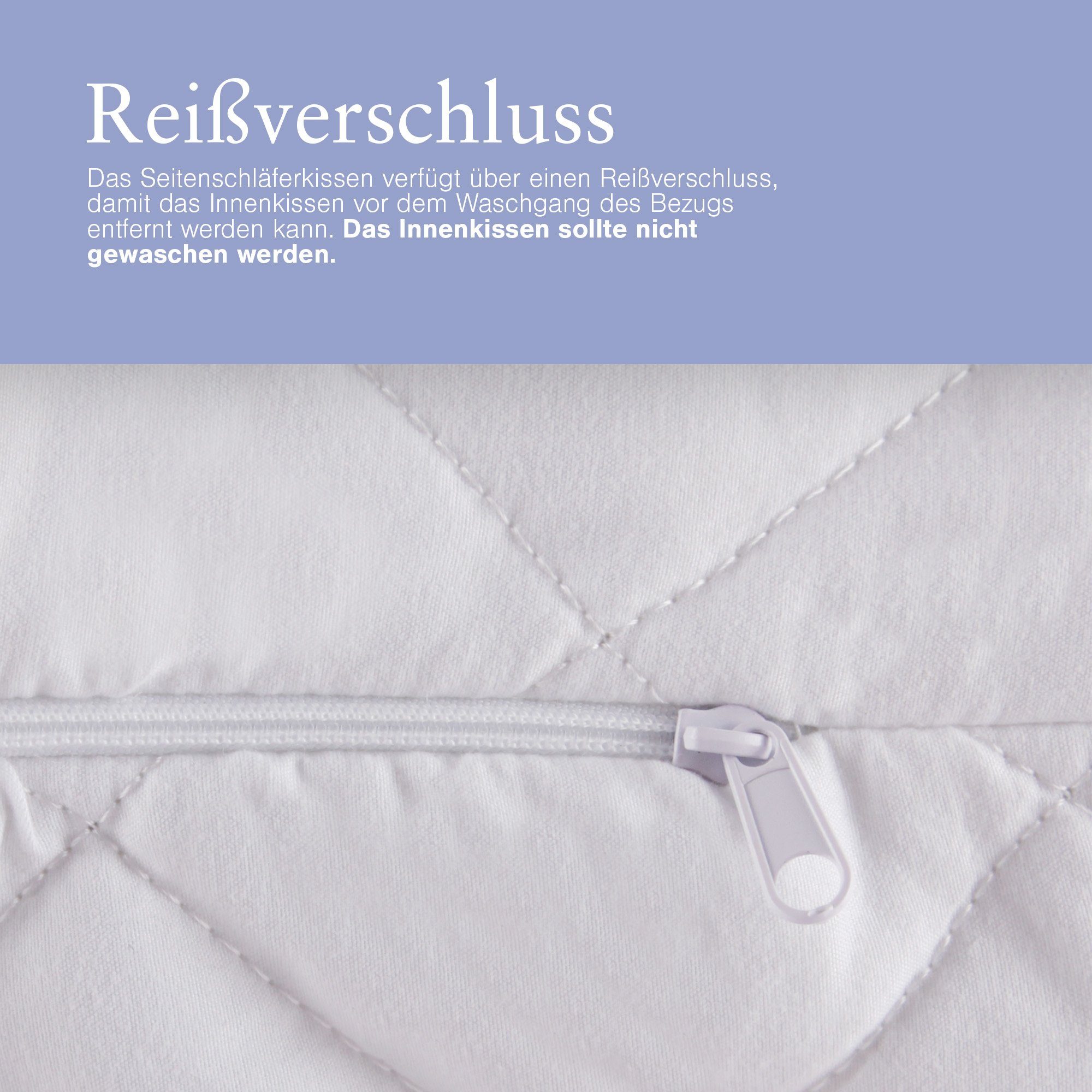 Bestlivings Seitenschläferkissen Dekor, 1-tlg., Hochwertiges Stillkissen 145x40cm - Körperkissen abnehmbarer Bezug