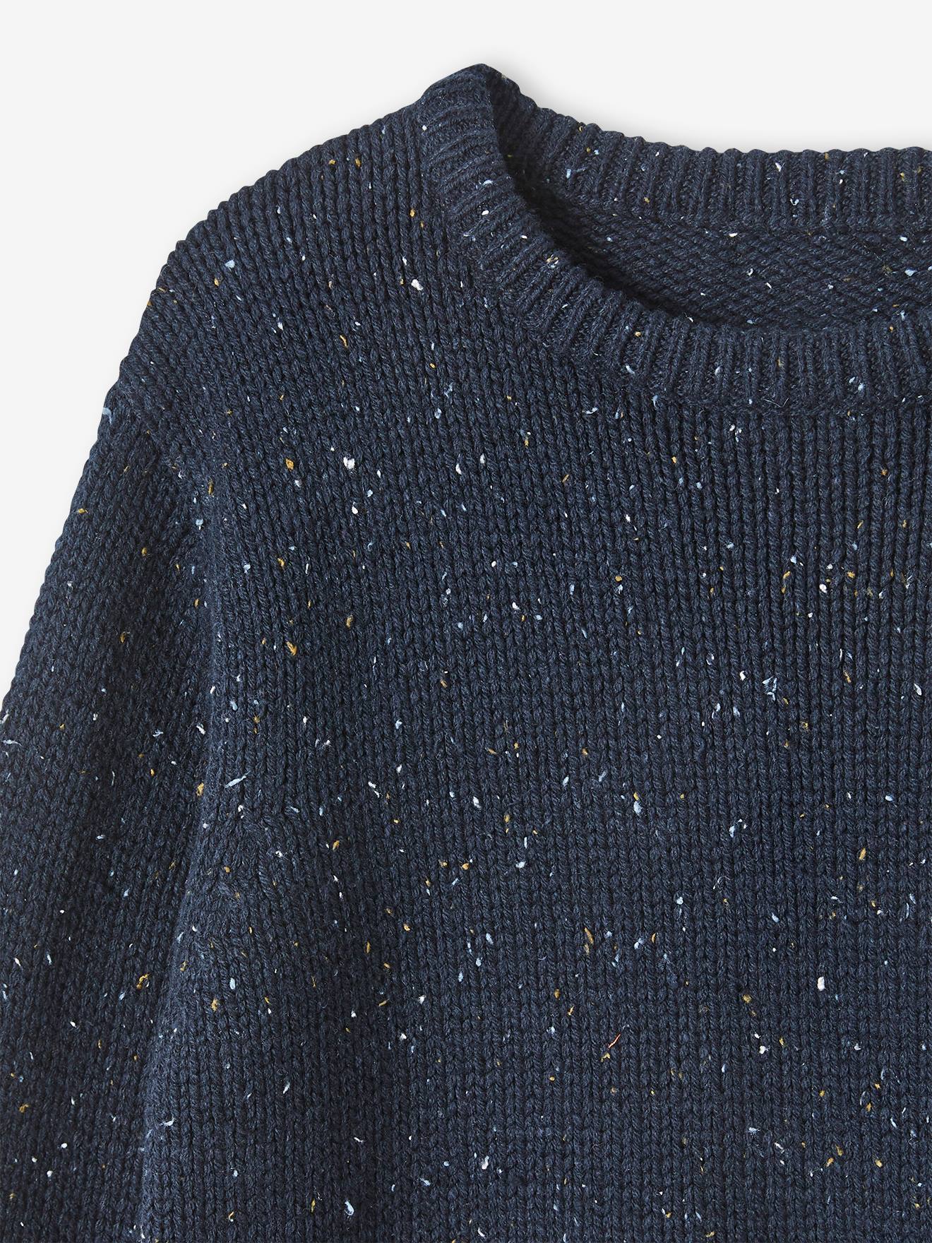 Pull en maille moulinée garçon bleu fabcy naps