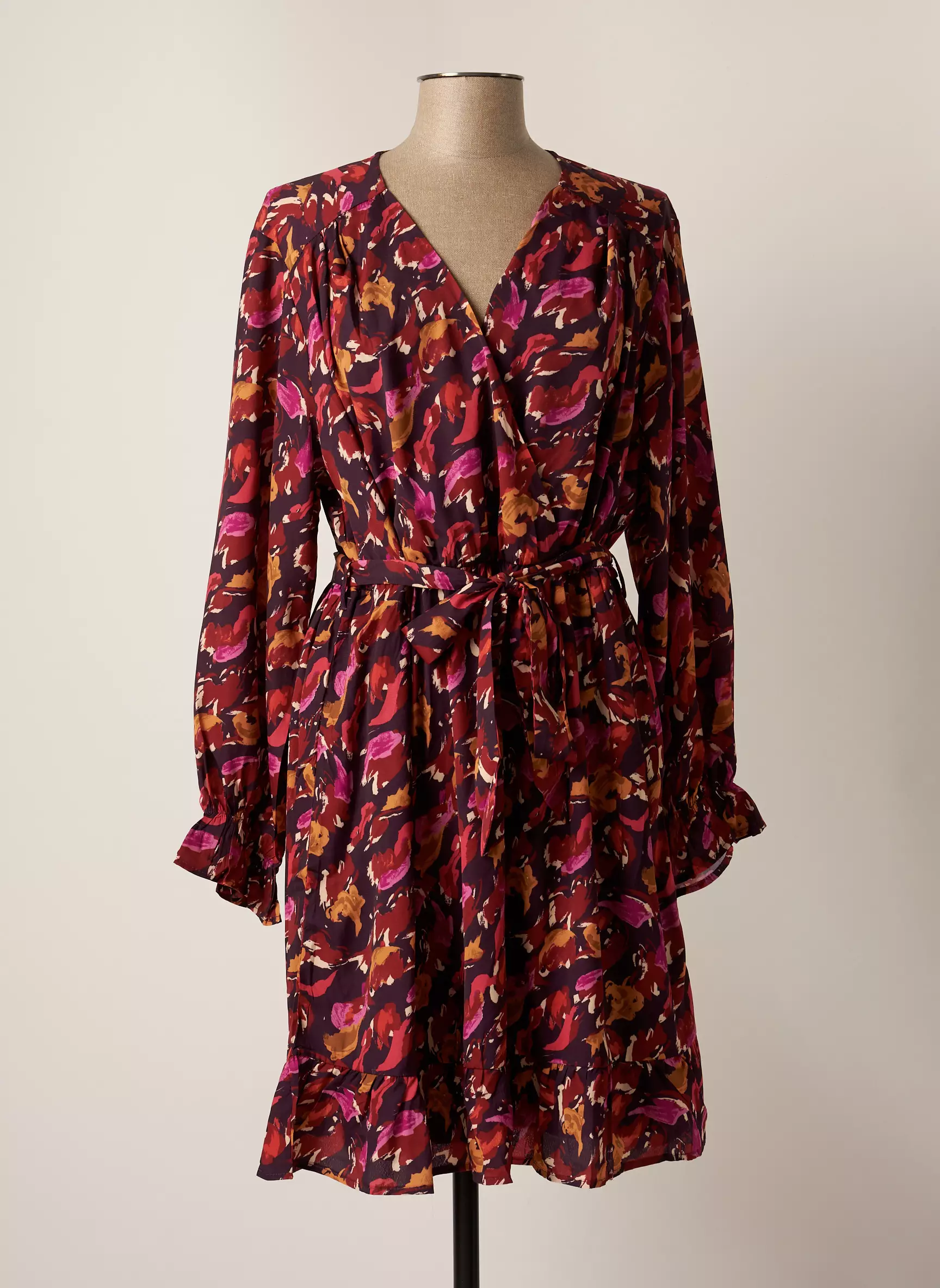 Pomme Rouge Robes Mi Longues Femme couleur rouge