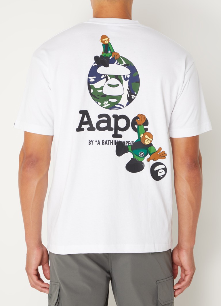 Aape T-shirt with logo and back print
